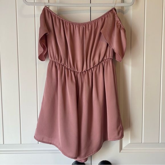 Everly Romper Sleeveless with Flowers in Dusty Pink Size S - Picture 2 of 12